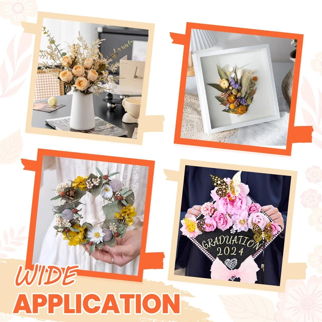Alt view image 6 of 7 - Silica Gel Flower Drying 12LBS, Flower Drying Silica Gel Crystals<1mm, Silica Gel for Drying Flowers, Reusable Color Indicating, Flower Drying Kit, Box, Brushes, Gloves & Scoop, Wedding DIY