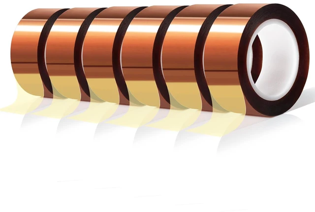 Main image of 6 Rolls 20mm x16m(52FT) Heat Tape High Temperature Heat Resistant Tape Heat Transfer Tape for Heat Sublimation Press Vinyl,No Residue