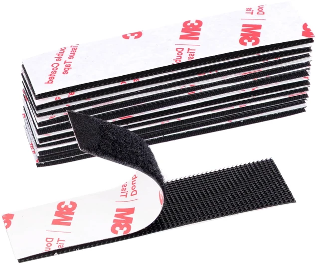 Main image of Hook and Loop Tape 1in x 4in 10 Pairs, Mounting Tape Heavy Duty Adhesion Slef Adhesive Interlocking Strip, Back Adhesive Mounting Strips, Reclosable Sticky Back, Double Sided Carpet & Rug Fixation
