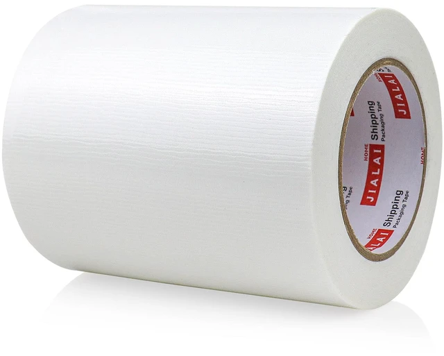 Main image of Wide Duct Tape, Industrial Grade 30Yards (90 ft) Wide 6'' Tape Duct, 9 Mil Heavy-Duty, Waterproof, Strong, Flexible, No Residue, for Crafts & Home Improvement (White, 6'' x 90ft)