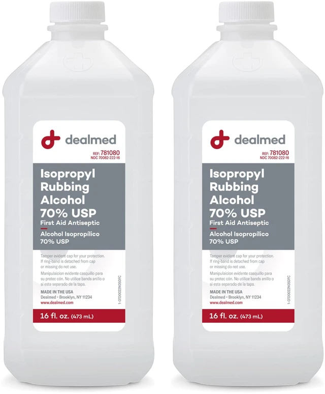 Main image of Isopropyl Rubbing Alcohol - 70% USP, 16 oz (2 Pack)