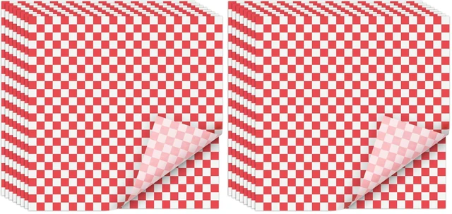 Main image of 12 x 12" Grease Resistant Deli Paper Precut Sheets, 100 Pcs (Pack of 2)