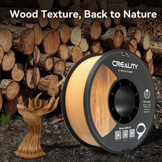Alt view image 4 of 6 - 3D Printer Filament Brown 1KG, Wood Filament PLA 1.75mm, Dimensional Accuracy +/- 0.03mm, Warp-Free and Clog-Free Fit for Most 3D Printers