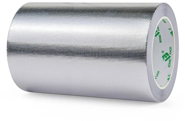 Main image of Adhesive Aluminum Foil Heat Shield Tape 1Pack 7inch x 66ft Barrier Fiberglass Thermal Insulation Reflective Material High Temp Protectionn