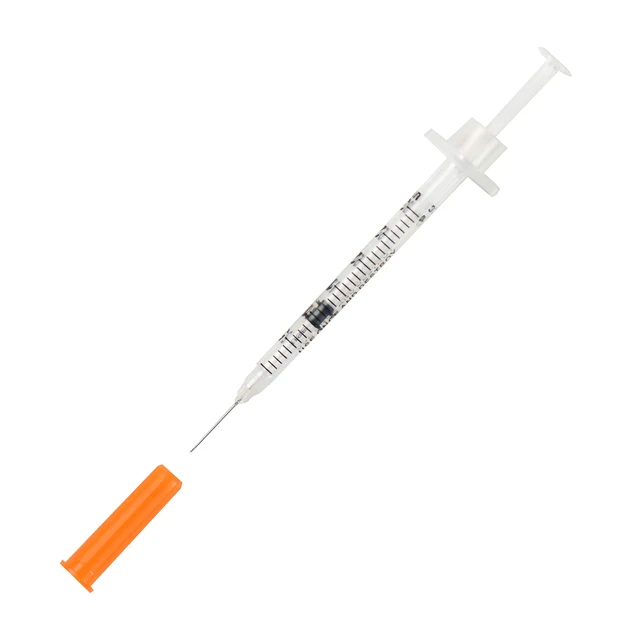 Alt view image 2 of 5 - U-100 Pet Insulin Syringes 29G 3/10cc, 1/2" 100-Pack
