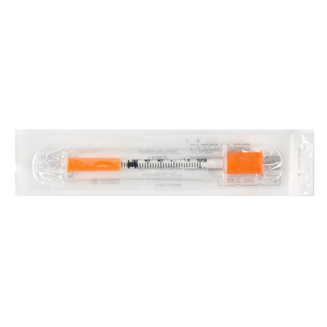 Alt view image 5 of 5 - U-100 Pet Insulin Syringes 29G 3/10cc, 1/2" 100-Pack