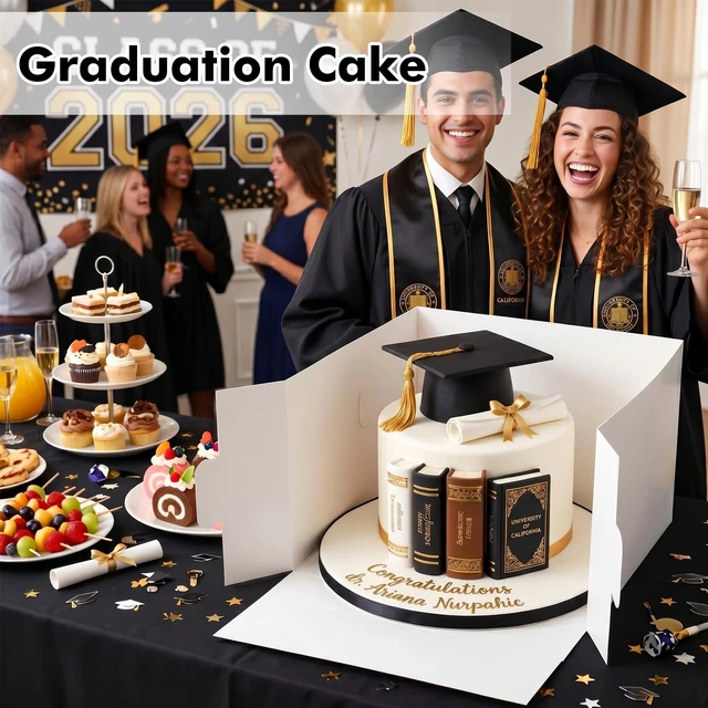 Alt view image 5 of 7 - 15pcs Cake Boxes, 12x12x8 Inch White Bakery Boxes with Window 350gsm Thickness Cardboard, Flat and Pre-folded for Easy Assembly, Highlight Your Baked Cakes and Display Gifts Perfectly