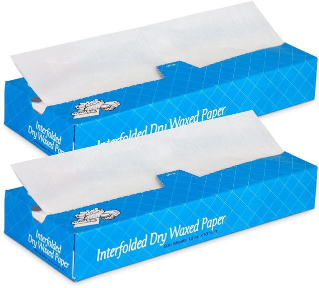 Main image of 1000 Sheets 15 x 10.75 Dry Wax Paper Sheets for Food, Greaseproof Sandwich Wrapping, Interfolded Deli Wax Paper for Fries, Burgers, Food Basket, Made in USA