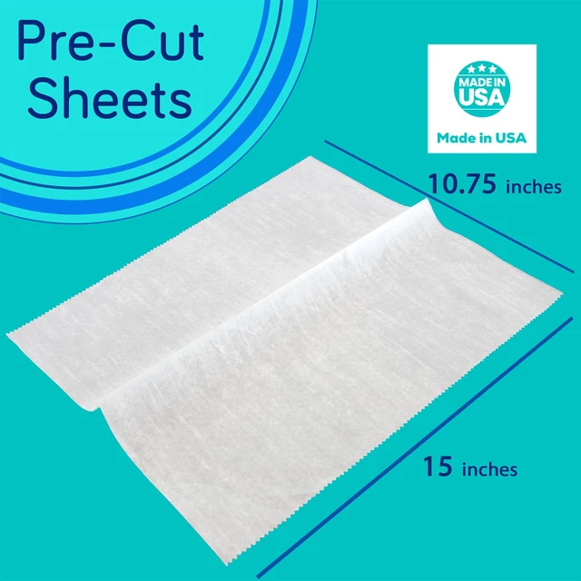 Alt view image 2 of 7 - 1000 Sheets 15 x 10.75 Dry Wax Paper Sheets for Food, Greaseproof Sandwich Wrapping, Interfolded Deli Wax Paper for Fries, Burgers, Food Basket, Made in USA
