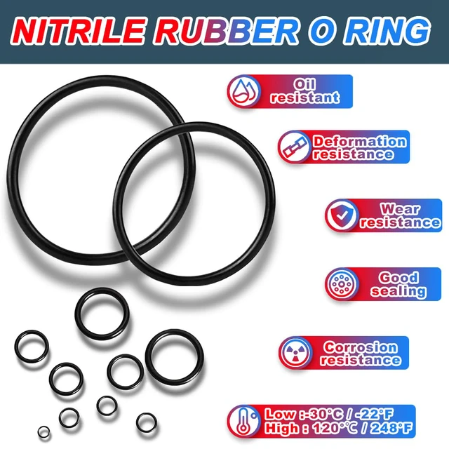 Alt view image 4 of 7 - 826 Pcs Universal SAE and Metric O-Rings Kit,Standard 32 Metric & Inch Sizes O ring Assortment in 2 Box with 4 Piece Pick and Hook for Automotive Faucet Hydraulics Hose Air and Gas Sealing Repair