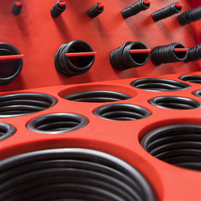 Alt view image 6 of 7 - 826 Pcs Universal SAE and Metric O-Rings Kit,Standard 32 Metric & Inch Sizes O ring Assortment in 2 Box with 4 Piece Pick and Hook for Automotive Faucet Hydraulics Hose Air and Gas Sealing Repair