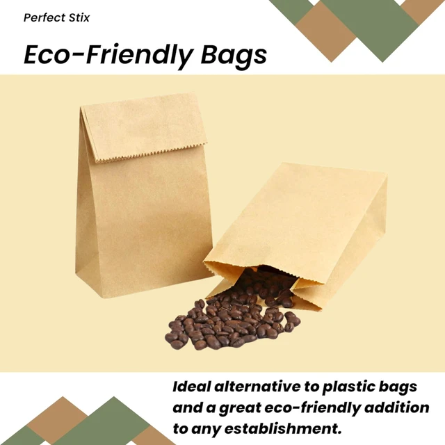 Alt view image 5 of 7 - 1lb Brown Bags- Pack of 400 (3.5"W x 6.5"H x 2.3"L)