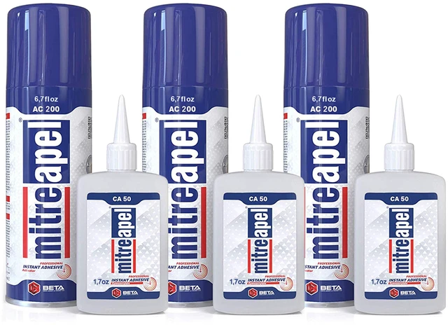 Main image of CA Glue with Activator (3x1.7oz-3 x 6.7 floz)Instant Bond Professional Cyanoacrylate Adhesive and Super Glue Accelerator for Woodworking,Ceramic,3D Printing,Glass, DIY&Craft, Plastic,Repair