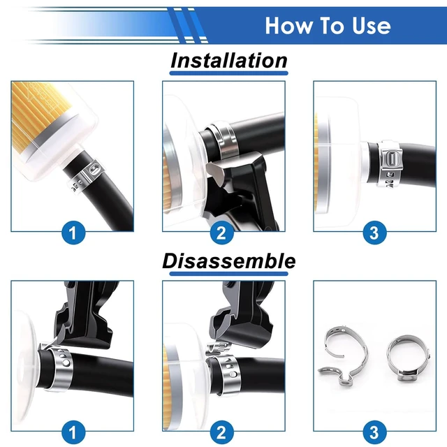 Alt view image 4 of 7 - 405Pcs 15-Sizes 304 Stainless Steel Single Ear Hose Clamps with Ear clamp plier 5.3-36.1mm Crimp Hose Clamps Assortment Kit for Auto/Home Appliance/Pipe/Fuel Line