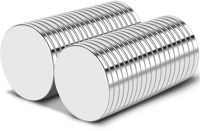 Main image of 40Pcs Strong Rare Earth Magnets, 20x2mm Neodymium Magnet Round Fridge Magnets, Powerful for Fridge, DIY, Building, Scientific, Craft, and Office