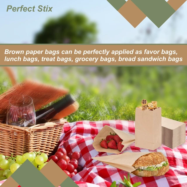 Alt view image 7 of 7 - 1lb Brown Bags- Pack of 400 (3.5"W x 6.5"H x 2.3"L)