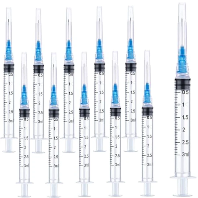Alt view image 6 of 7 - Luer lock 3ml 23Ga 5/8 Inch(15.8mm), 50 Pack Sterile Lab Utensils for Scientific Research, Industrial Dispensing or Liquid Measuring