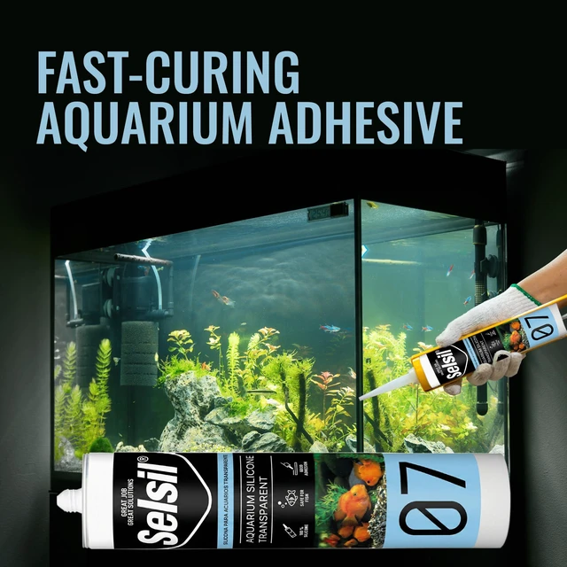 Alt view image 5 of 7 - Aquarium Silicone Clear Sealant - High Elasticity, Safe for Fish, Solvent-Free, Ozone-Resistant, Transparent 10.14 Fl Oz, 1 Pack