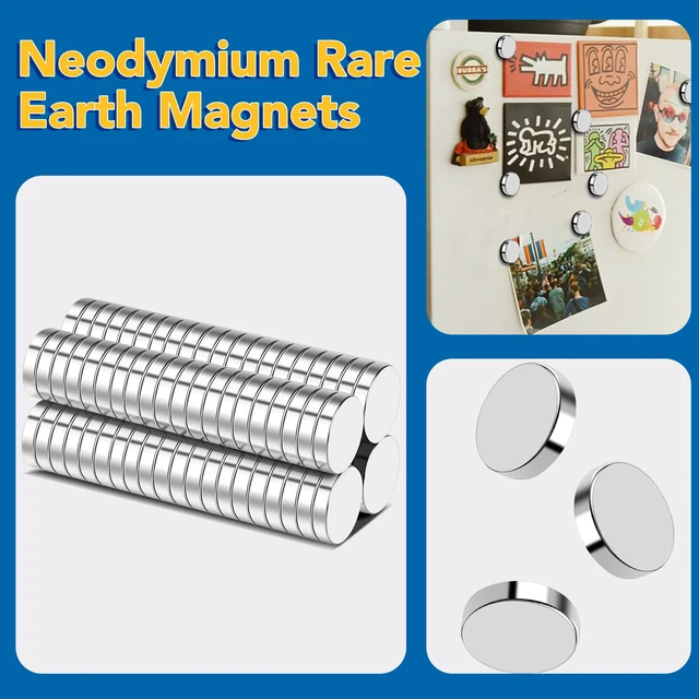 Alt view image 7 of 7 - 80Pcs Small Refrigerator Magnets, 12x2mm Round Rare Earth Magnet Mini Tiny Neodymium Strong Magnets for Crafts, DIY, Fridge, Miniatures, Whiteboard, Office, Kitchen, Dry Erase Board