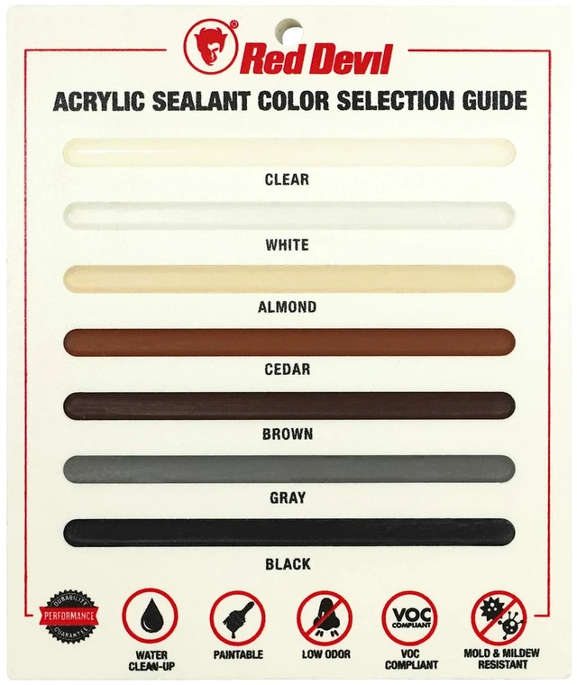 Alt view image 5 of 6 - 084640 Window & Door Siliconized Acrylic Caulk (Brown), 10.1 oz