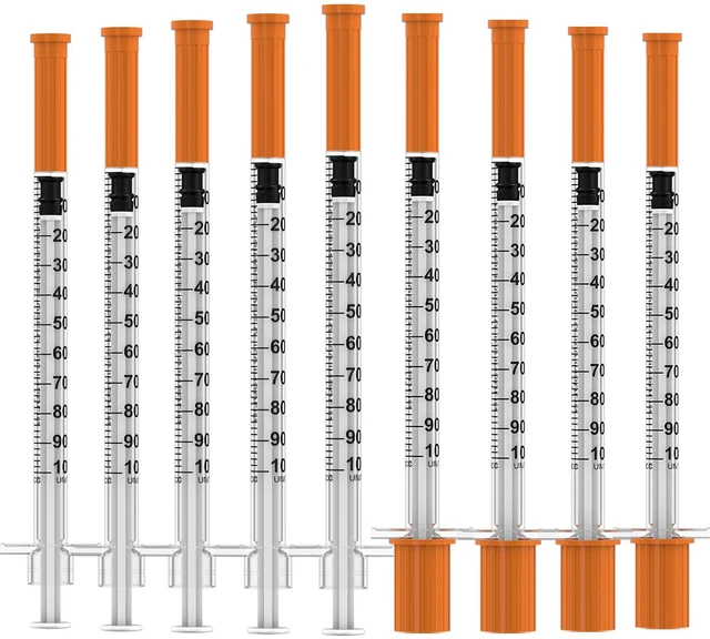 Main image of 1ml/cc Disposable Syringe with 31Ga 5/16" (8mm) Needle U-100,(100 Pack) Individually Wrapped