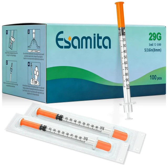 Main image of 1ml 29G 5/16" (8 mm), Individual Package, 100 Pcs