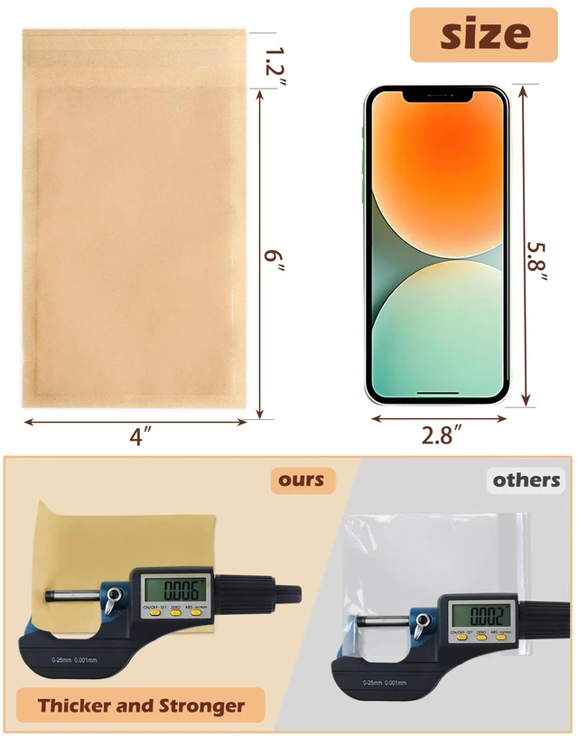 Alt view image 2 of 6 - 200 Pack Self Sealing Cookie Bags with Seal, 4x6 Inch Cookie Bags with Window for Gift Giving, Grease Resistant Bakery Treat Packaging for Candy, Snack, Scone, Brownie, Small Pastries and other Treats