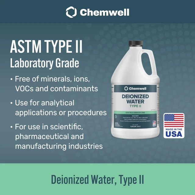 Alt view image 2 of 7 - Type II Deionized Water - 4 Gallons (1 Gallon, 4 Pack) - ASTM/ACS Certified High-Purity Water for Electronics, Laboratory, Cosmetic & Home Use