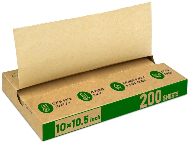 Main image of Precut POP UP Deli Paper Sheet, 200 Pack, 10" x 10.5", Kraft Interfolded Heavy Paper, Waterproof & Grease-Resistant, for Food Wrap and Serving