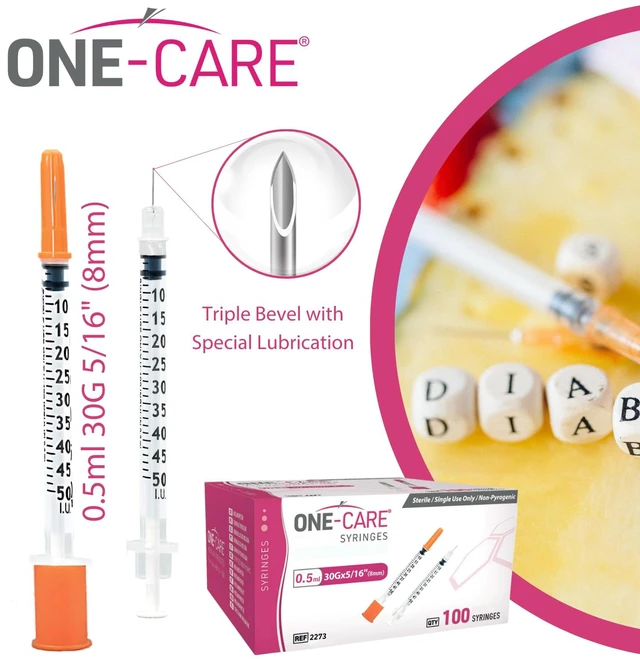 Alt view image 7 of 7 - Syringes 0.5ml/cc, 30G x 5/16"(8mm), Orange Cap, 100/bx Fine Tip, Home & Lab Use, Clear Barrel, Bold Scale, Smooth Plunger Movement with back-end stopper, Leak-Proof Design