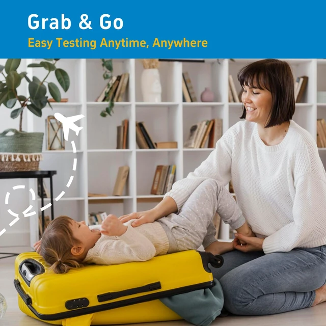 Alt view image 7 of 7 - Rapid Check COVID-19, Flu A&B Antigen Test Kit, The First FDA Authorized OTC 3-in-1 Flu & COVID Home Test, Easy to Read Dual Windows, Results in 15 Mins, 5 Test