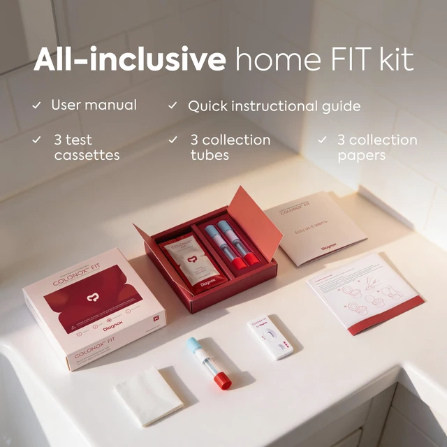 Alt view image 4 of 7 - COLONOX At-Home Colon Screening Test Kit, Fecal Occult Blood Test, 3 Tests Easy To Use, Detects Hidden Blood in Stool, Rapid Results in 10 Minutes, Highly Sensitive, Private Testing At Home