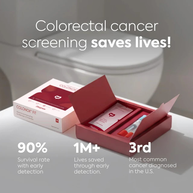 Alt view image 7 of 7 - COLONOX At-Home Colon Screening Test Kit, Fecal Occult Blood Test, 2 Tests Easy To Use, Detects Hidden Blood in Stool, Rapid Results in 10 Minutes, Highly Sensitive, Private Testing At Home