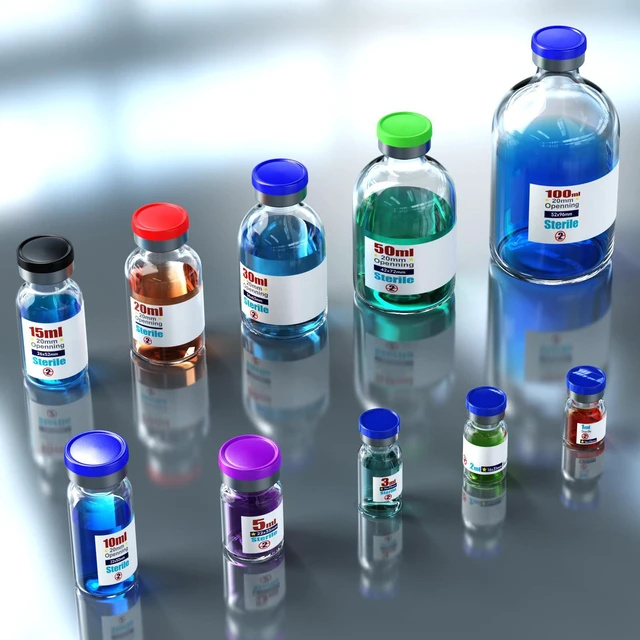 Alt view image 6 of 6 - Sterile Empty Vials with Self Healing Injection Port,with Flip Off Aluminum Cap,Sterile Package (20ml,10)