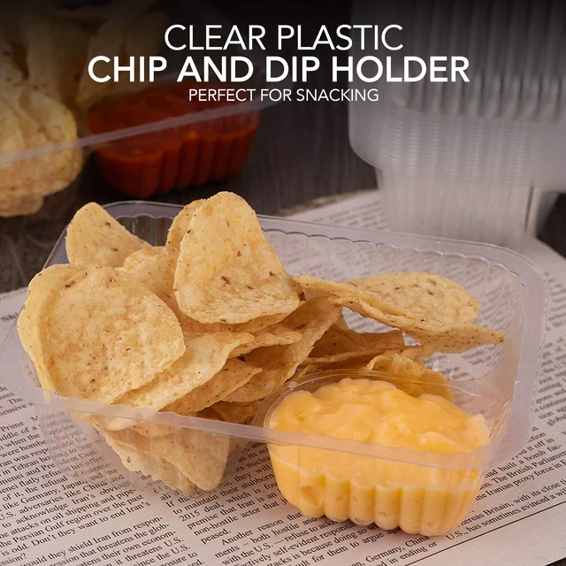 Alt view image 5 of 7 - 12oz Plastic Nacho Trays (200 Pack) Small Disposable Tray for Nachos & Cheese Dip, Concession Stand Supplies, Movie Night Snacks for Kids, Carnival Party Decorations, Food Boats, Snack Containers