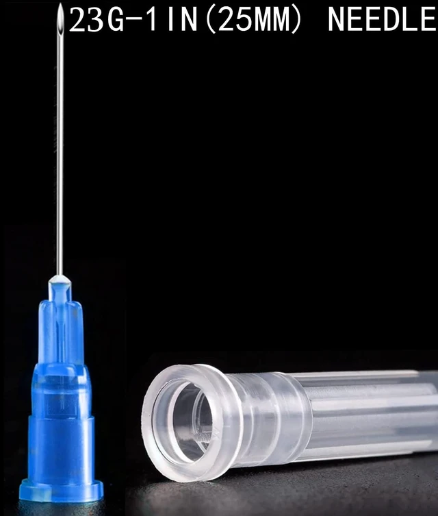 Alt view image 5 of 6 - 100 Pack 3ml/cc Plastic Luer Lock Syringa with 23Ga and Cap, Individually Sealed Wrapped, for Scientific Labs, Measuring Liquid, Refilling Cartridges or Glue Applicator