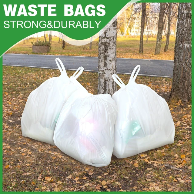 Alt view image 4 of 7 - Jumbo Size Plastic T Shirt Bags, 32" X 19", White, 260 Count 35 Mic, Large Plain Plastic T Shirt Grocery Bags with Handles, Thick and Heavy Duty