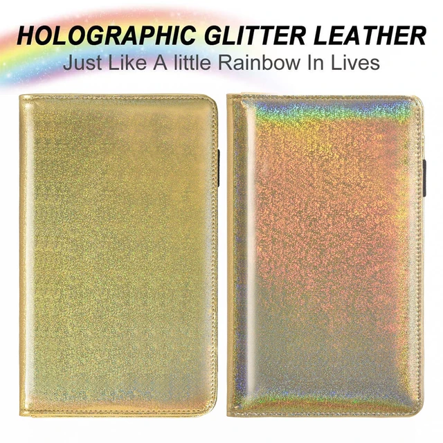 Alt view image 3 of 7 - Server Books for Waitress - Glitter Leather Waiter Book Server Wallet with Zipper Pocket, Cute Waitress Book&Waitstaff Organizer with Money Pocket Fit Server Apron (Glitter Golden)