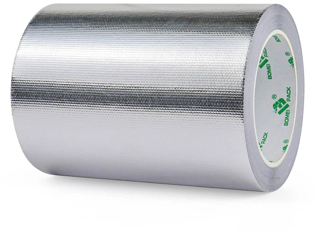 Main image of Adhesive Aluminum Foil Heat Shield Tape 1 Pack 6inch x 66ft,Barrier Fiberglass Thermal Insulation Reflective Material High Temp Protectionn