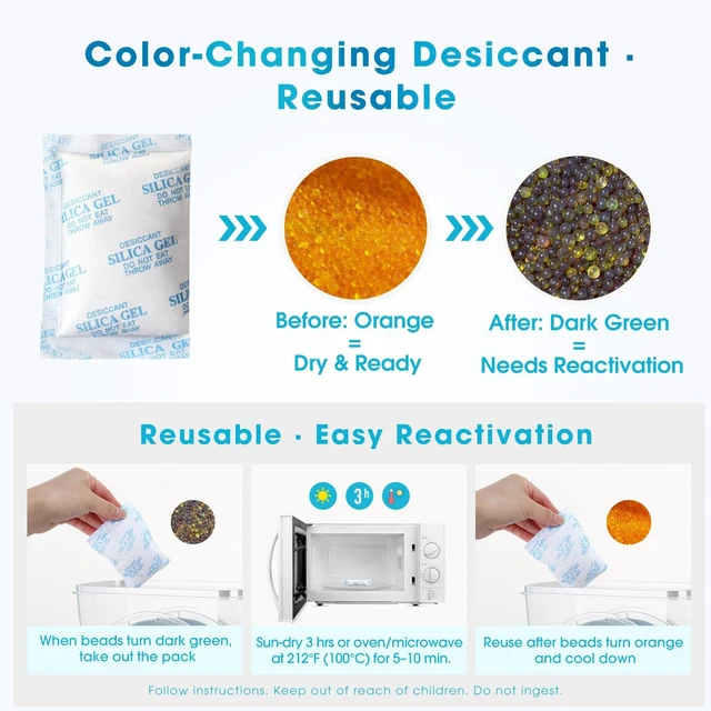 Alt view image 5 of 7 - Filament Storage Box - 6 Pack 4L 3D Printer Filament Containers with 6 Hygrometers, Airtight Dry Boxes for Sealing and Protection, Water-Proof & Dust-Proof, Reusable Desiccant, Tube Cutter
