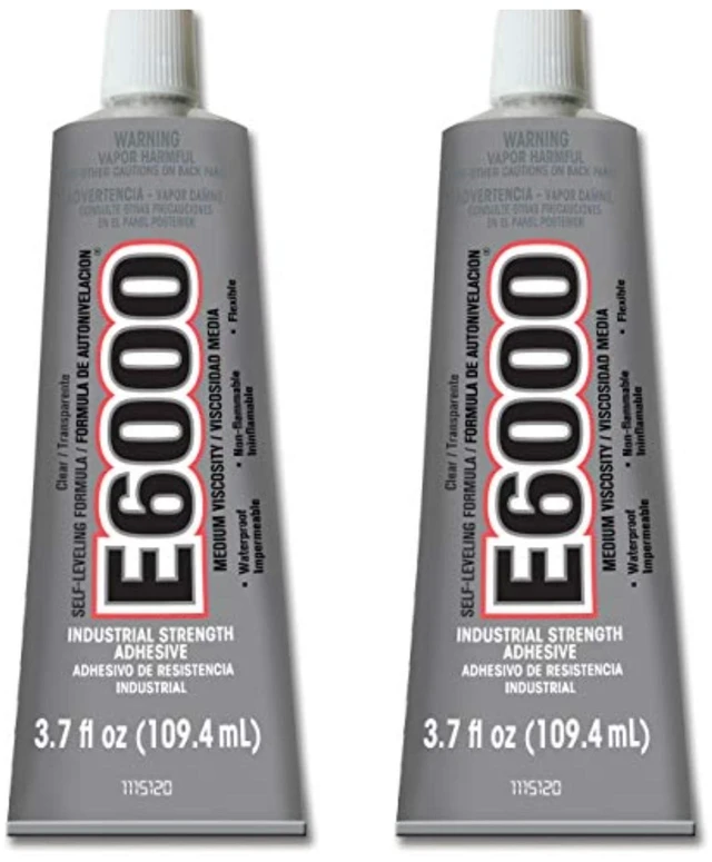 Main image of Eclectic Products 220011 2 Pack 3.7 oz. E-6000 High Viscosity Multi-Purpose Adhesive, Clear Product Name