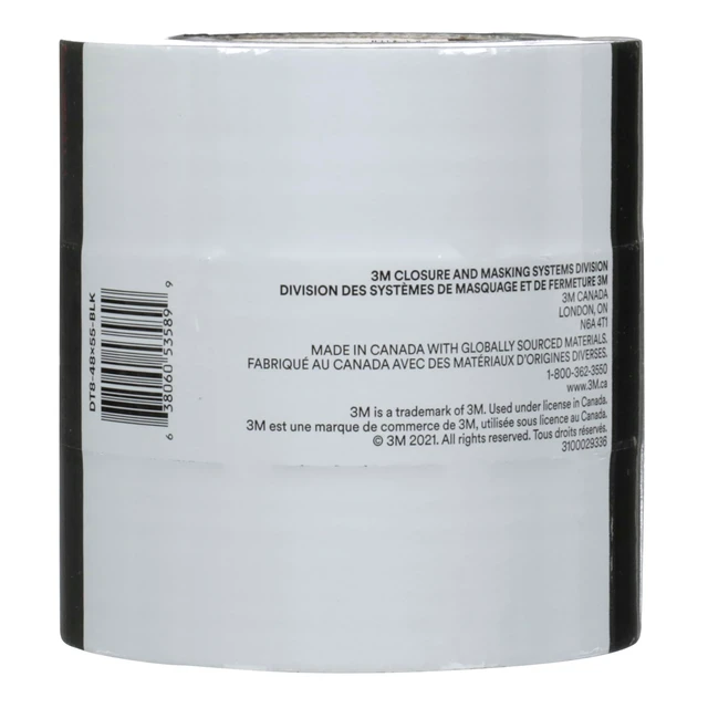 Alt view image 4 of 7 - Duct Tape DT8, 3 Pack, Industrial Strength, Black Color, 1.88 in x 60 yd Multi-Use, Tear by Hand, Professional Grade Adhesive, Perfect for HVAC, Bundling, Moisture Proofing, and Reinforcing
