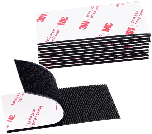 Main image of Hook and Loop Tape 2in x 4in 10 Pairs, Mounting Tape Heavy Duty Adhesion Slef Adhesive Interlocking Strip, Back Adhesive Mounting Strips, Reclosable Sticky Back, Double Sided Carpet & Rug Fixation