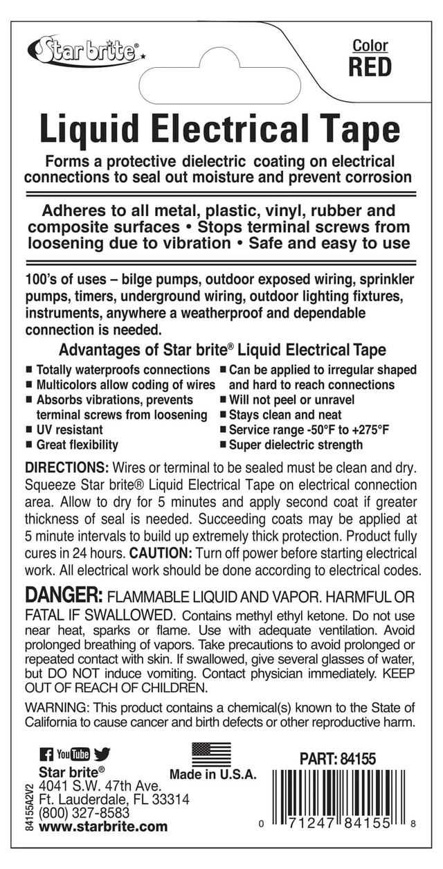 Alt view image 2 of 7 - Liquid Electrical Tape - Red, Flexible Electrical Insulation