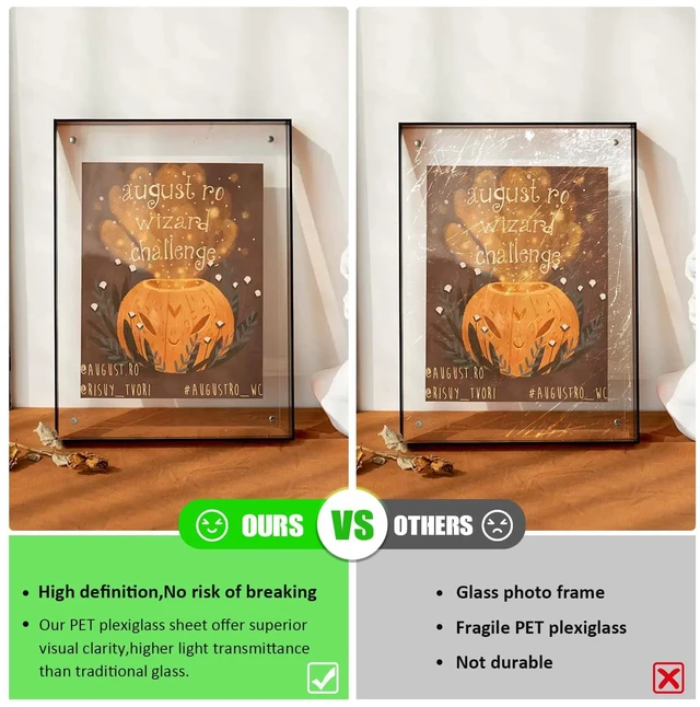 Alt view image 5 of 7 - 2 Pack Plexiglass Sheets 1/8 Inch Thick, 12"X24" Plexi Glass Panel Plastic Sheet for Crafts,Signs, Display Cases, Sneeze Guard, Cut with Engraver,Power Saw or Hand Tools