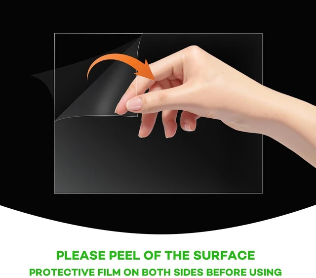 Alt view image 7 of 7 - 2 Pack Plexiglass Sheets 1/8 Inch Thick, 12"X24" Plexi Glass Panel Plastic Sheet for Crafts,Signs, Display Cases, Sneeze Guard, Cut with Engraver,Power Saw or Hand Tools