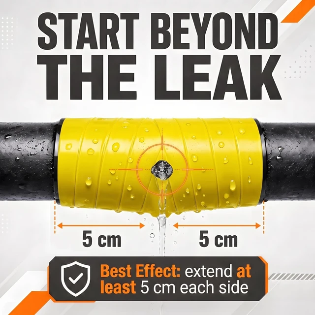 Alt view image 5 of 7 - Self Fusing Silicone Tape 4 Rolls Emergency Plumbing Repair 1 In x 10 Ft Self-Amalgamating Tape, Adhesive-Free, Emergency Repair of Leaking Hose, Insulating Cable Applications, Vibrant Yellow Design