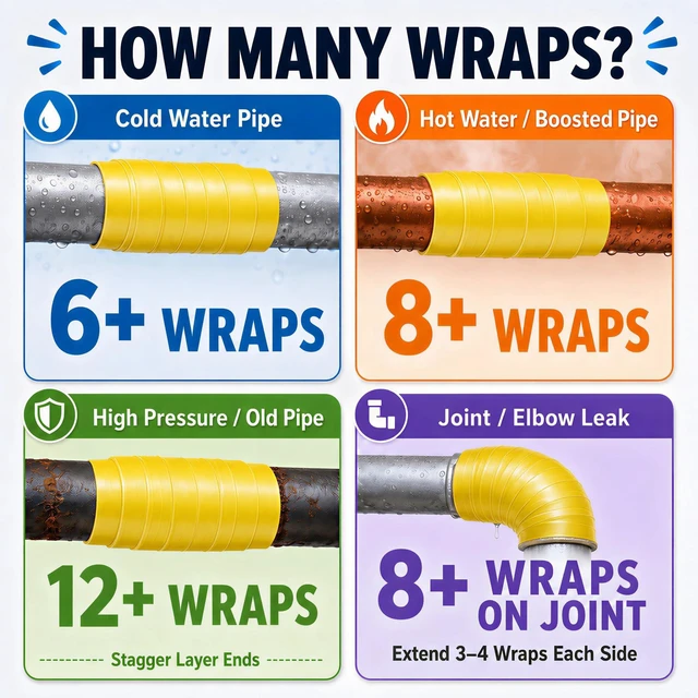 Alt view image 6 of 7 - Self Fusing Silicone Tape 4 Rolls Emergency Plumbing Repair 1 In x 10 Ft Self-Amalgamating Tape, Adhesive-Free, Emergency Repair of Leaking Hose, Insulating Cable Applications, Vibrant Yellow Design