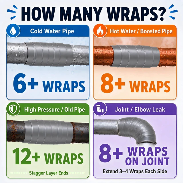Alt view image 6 of 7 - Self Fusing Silicone Tape Waterproof Rescue Tape 4 Rolls 1 Inch x 10 Feet Emergency Repair Tape, Heat Resistant, Electrical Insulation, No Residue, Pipe Leakage, Handlebars & Cable Wrapping