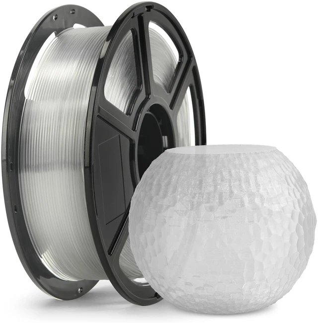 Main image of Rapid PETG Filament 1.75mm Clear, Max 600mm/s High Speed Printing, 3D Printer Filament 1kg Spool, Dimensional Accuracy +/- 0.02mm, Fits Most 3D Printers